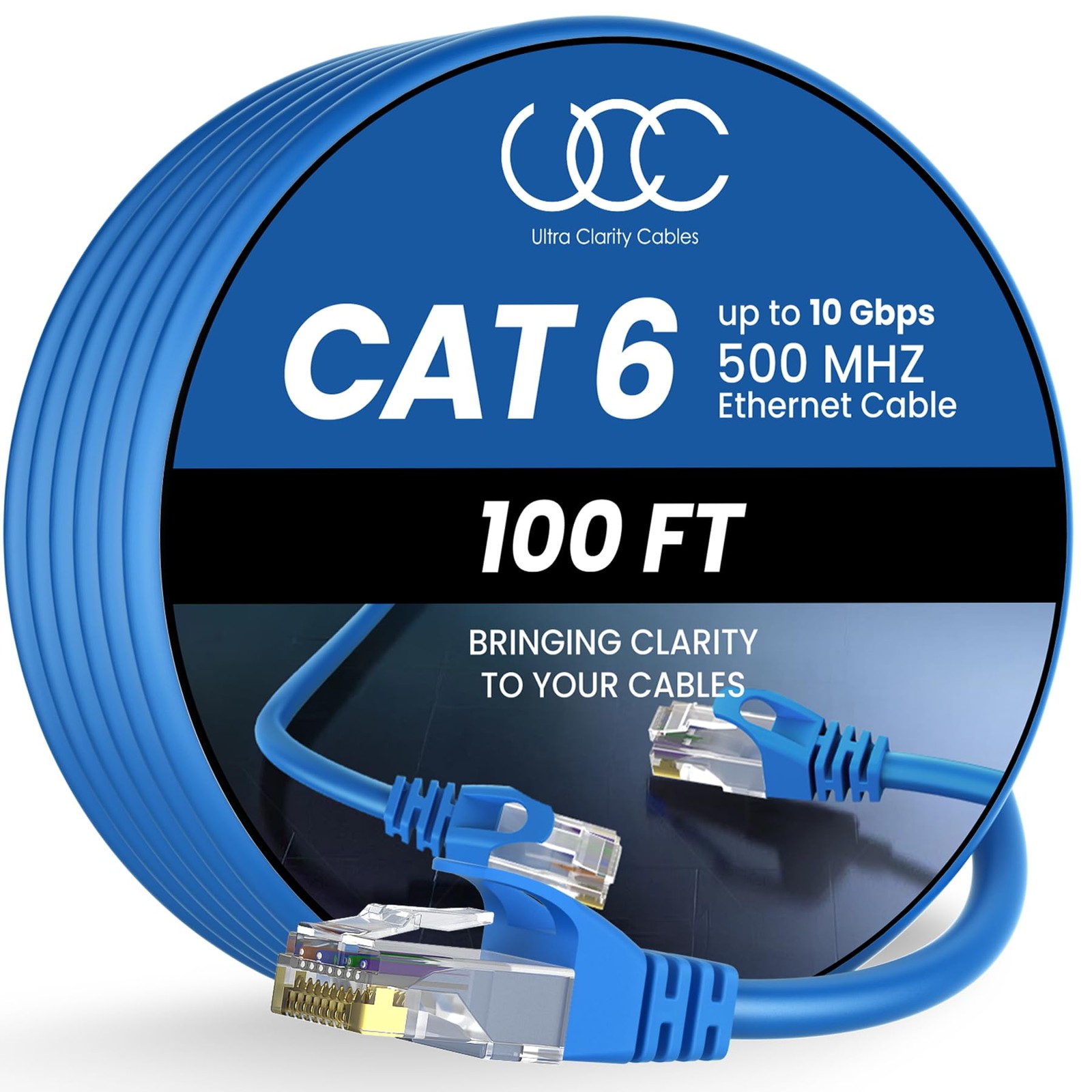 100 ft UCC Cat6 Ethernet Cable RJ45 LAN Network Patch Cord