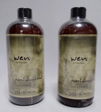LOT NEW/SEALED 2 16oz Chaz Dean Sweet Almond Mint Wen Conditioner