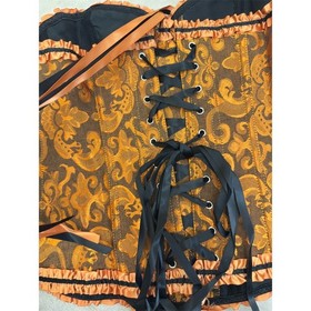 NWT CRAFTSMAN Bustier Corset Womens Size M Multicolor Floral Lace-Up Back NEW!