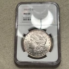1903-O $1 Morgan Dollar NGC MS60 90% Silver US Coin ~ Key Date!