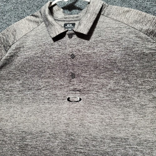 OAKLEY Golf Hydrolix Polo Shirt Mens 2XL Gray Outdoor Athletic Regular Casual - Picture 2 of 9