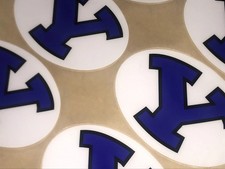 BRIGHAM YOUNG BYU COUGARS Football Helmet Decals Full Size 3M 20MIL 1 Pair