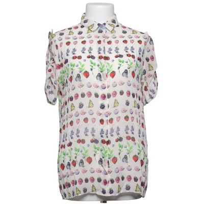 Versace for H&M, Kurzarmhemd, Größe: 38, Mehrfarbig, Elasthan/Seide, Print #b6U