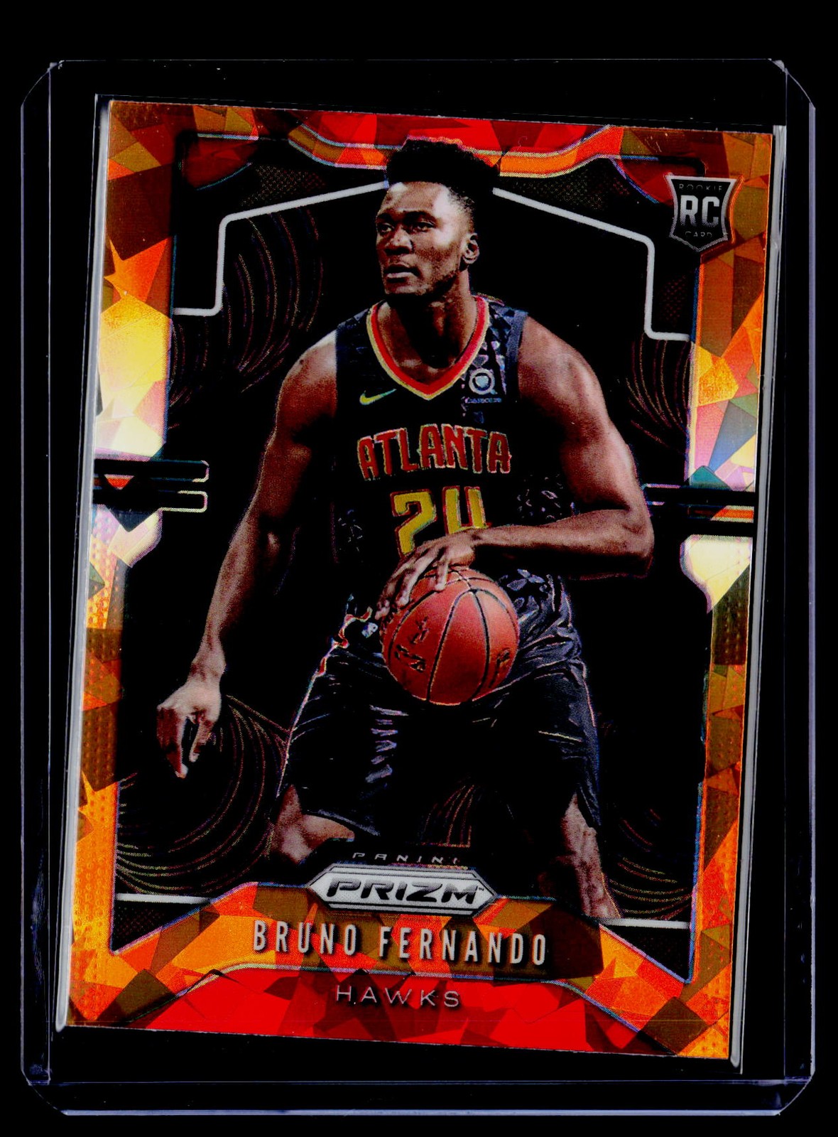 2019-20 Panini Prizm #277 Bruno Fernando Prizms Orange Ice RC BK54
