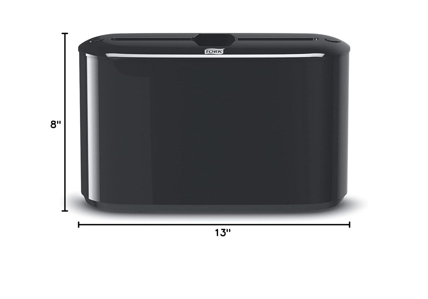 Xpress Black Paper Towel Dispenser - Space-Saving, H2 Refill Compatible