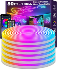 Neon Rope Lightsflexible Led Rope Lights Control With Appremotemultiple Modes