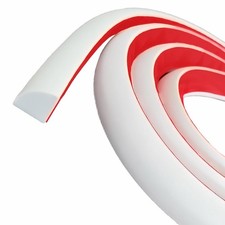 78 Inch Flexible Quarter Round Molding Peel and Stick Rubber Trim Edge Molding