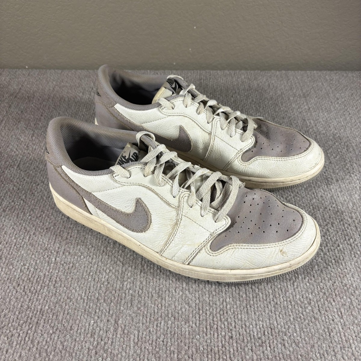 Nike Air Jordan 1 Low OG Shoes Mens Size 13 White Gray CZ0790-101 