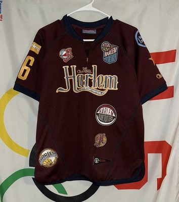Platinum Fubu Harlem Globetrotters Warm Up Shirt Youth Medium Y2K 1/4 Zip