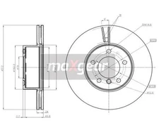 2 St. Bremsscheibe MAXGEAR 19-1941 Vorderachse für BMW 3er X1
