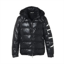 Valentino VLTN logo Nylon Down jacket I52 Men's Black UV0CNA316SM Removable hoo