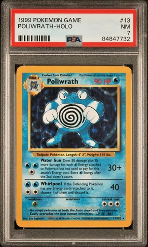 Poliwrath graded PSA 7 for sale on eBay