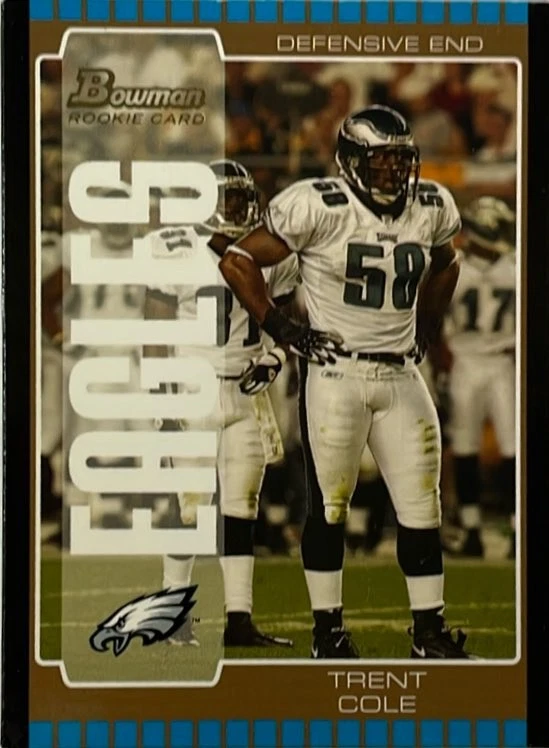 2005 Bowman No269 Трент Коул бронза - Изображение 2 из 2