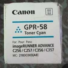 Canon GPR-58 Cyan Toner Cartridge for imageRUNNER ADVANCE C256 C257 C356 C357