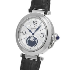 Cartier Pasha de Cartier Moonphase 41mm WSPA0030 Men Silver/Blue #W1308 3