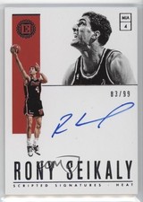 2018-19 Panini Encased Scripted Signatures /99 Rony Seikaly #SC-RSK Auto 1p00