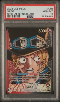 One Piece OP05-001 Alt Art Leader Sabo Alternate Parallel English