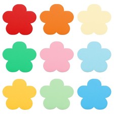 27Pack Flower Cutouts Paper Bulletin Board Decorations Multi-Color 6"x5.8"