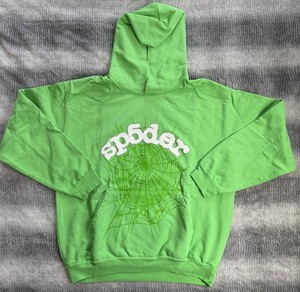Green Sp5der Hoodie | eBay