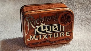 "RICHMOND CLUB MIXTURE" TOBACCO TIN EMPTY