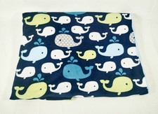 Circo Target Blue Whale Baby Blanket Ocean Soft 30x40 Sherpa