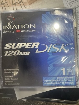 Imation SuperDisk 120MB Recordable Formatted Diskette Jewel Case 34-8511-5034-1