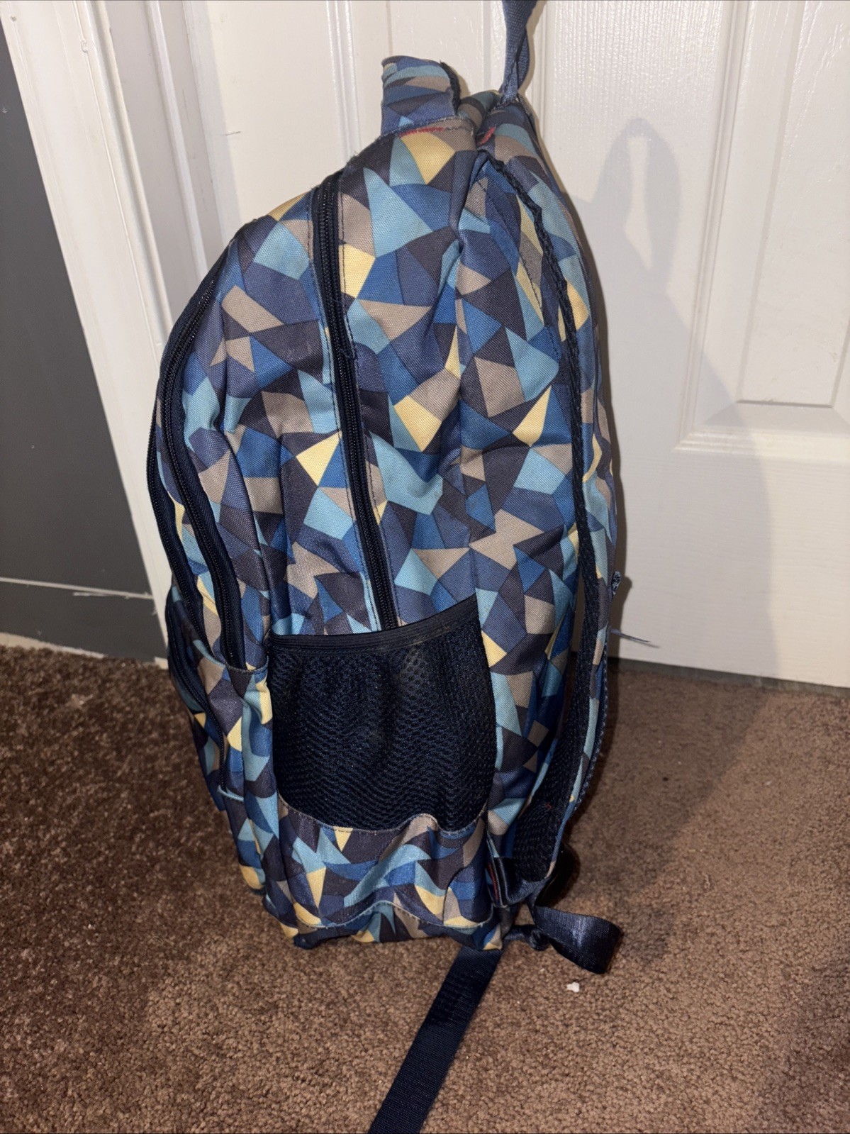 16-inch Patterned Blue Colored School Backpack, T… - image 11