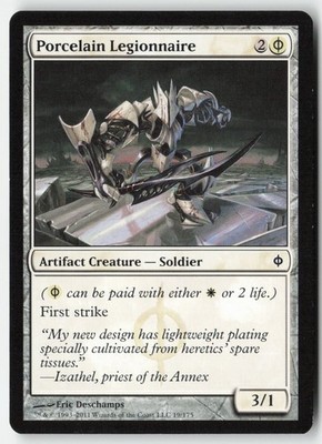 MTG - Porcelain Legionnaire #19 - Regular - NPH New Phyrexia