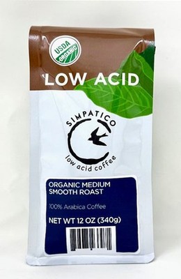 Simpatico Organic Low Acid: Medium Smooth Roast - Whole Bean