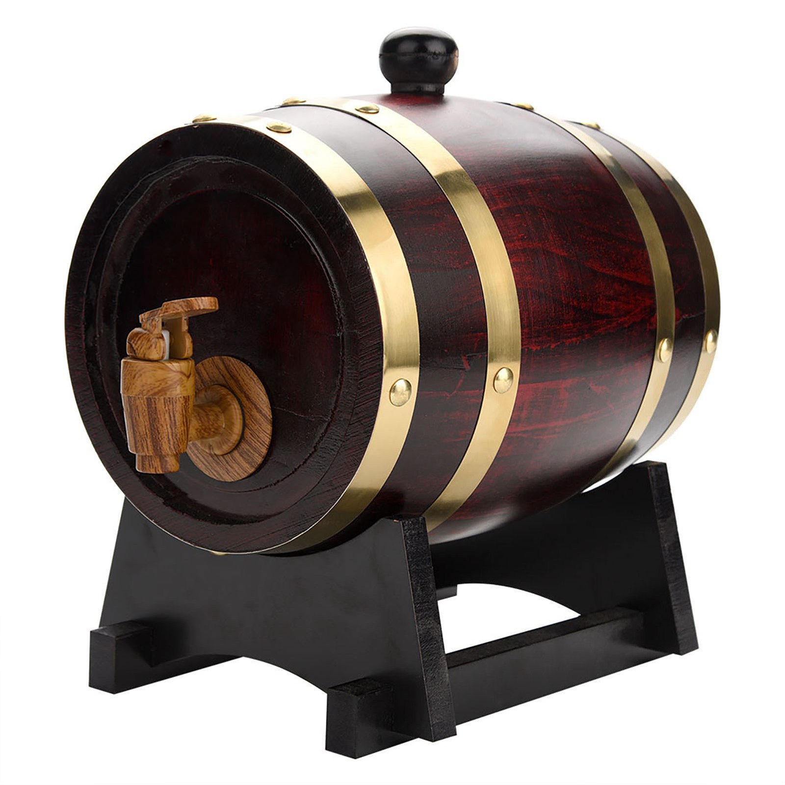 Vintage Wood Oak Timber Wine Barrel For Beer Whiskey Rum Port 1.5L XQWL