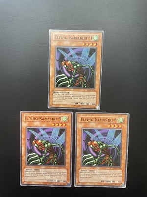 Yugioh Flying Kamakiri #1 DB1-EN054 Unlimited Edition Common MP/HP X3