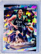🏀 2025 WNBA Panini Prizm Cracked Ice NAPHEESA COLLIER 🔥 NEW in Protector