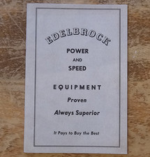 1949 Edelbrock Catalog Intake Manifolds Heads Hot Rod Custom Flathead Ford V8 49