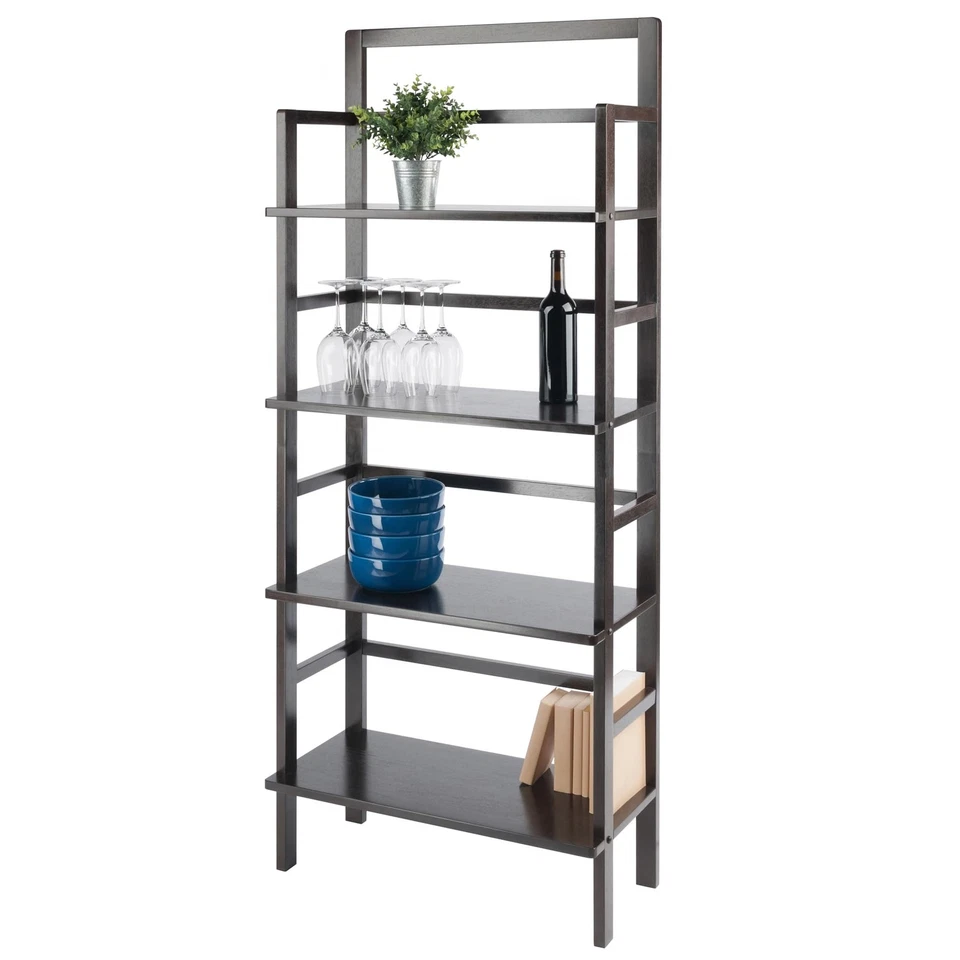 Wood Aiden 4-Tier Baker's Rack - Coffee - Image 2 of 4