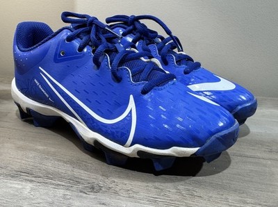 Nike Hyperdiamond 4 Keystone Molded Softball Cleats Royal Blue | White SZ 3.5Y