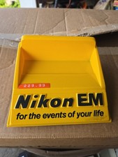Vintage Nikon EM 35mm Camera Retail Store Display Shelf