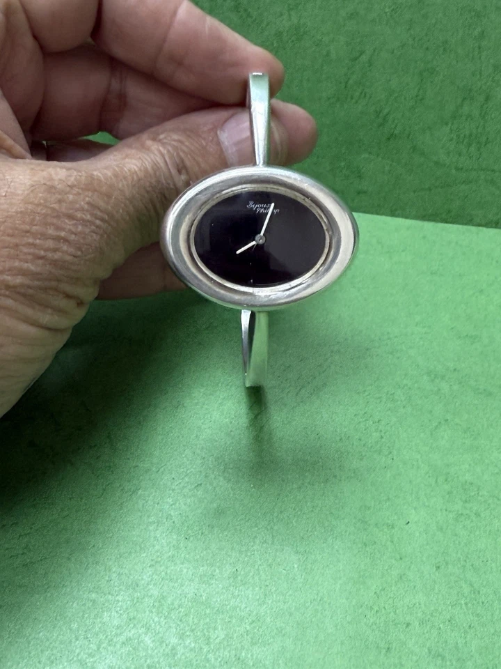 RELOJ R6 Pulsera Vintage Raro Plata Esterlina 800 Bijoux Philip Lady Cuerda Manual Foto 3 de 4