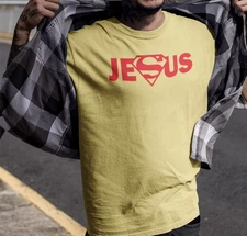 Jesus Superman Shirt Jesus Shirt Faith Shirt Christian Shirts Faith Over Fear