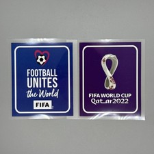 2022 World Cup Qatar Soccer Football Purple Patch Set Badge Player Issue Size