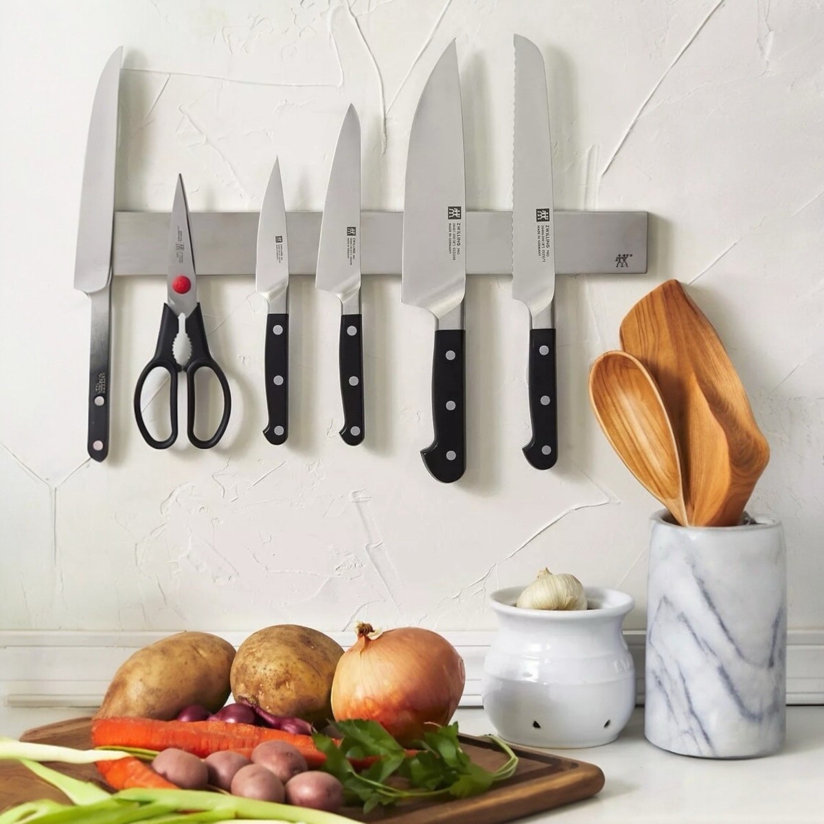 IKEA GRUNDTAL Silver Magnetic Knife Rack Stainless Steel Holder