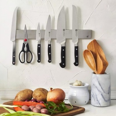 IKEA GRUNDTAL Silver Magnetic Knife Rack Stainless Steel Holder