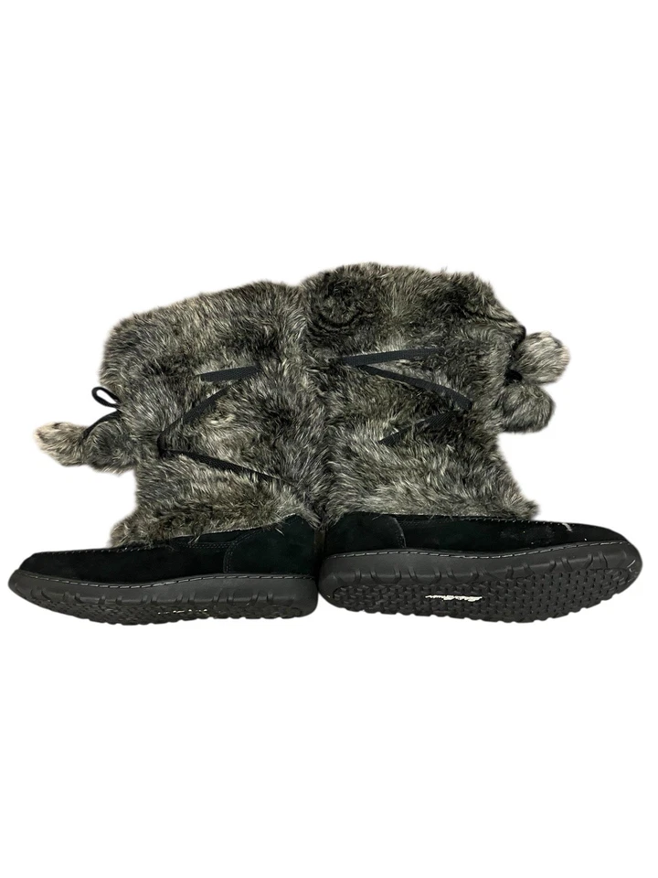 Eddie Bauer BOTAS DE PIEL GAMUZA Después del Esquí Squatch Exterior Negras Para Mujer Talla 10 Foto 4 de 4