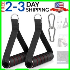 2 Pack Upgraded Exercise Handles, for Cable Machine Attachments, Strength Tra...