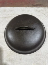 Chicago Hardware #8 High Dome Dutch Oven Cast Iron Lid Only.