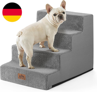 Cozy Kiss Hundetreppe FüR Kleine Hunde, 4 Stufen Breiter Haustiertreppe | Katzen