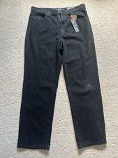 Mens Lazer Loose Fit Black Jeans 36x32 NWT 100% Cotton Baggy Relaxed Denim