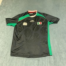 Atletica Mexico Olympic Games Football Jersey Mens Small Black Green Athletic