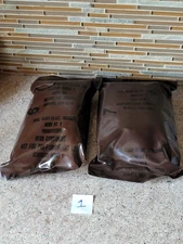 2 Sealed 1980s 90s U.S. Army Gulf War MRE Meal Ready To Eat LOOK! Desert Storm