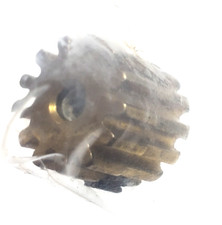 13 Tooth Brass Pinion Gear 48 Pitch .078 Bore Motor Shaft Slot Car NO SCREW Vtg
