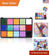 15 Macaron Colors Hypoallergenic Face  Body Paint Palette for Safe Artistry